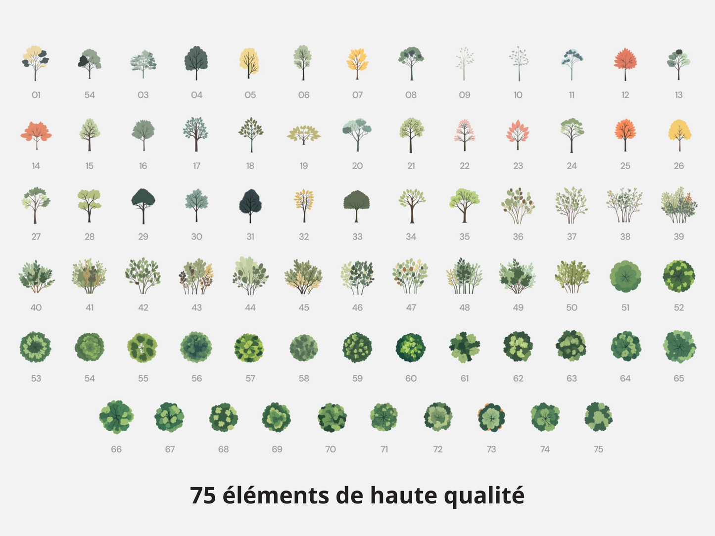 Pack complet - style collage (200 éléments)