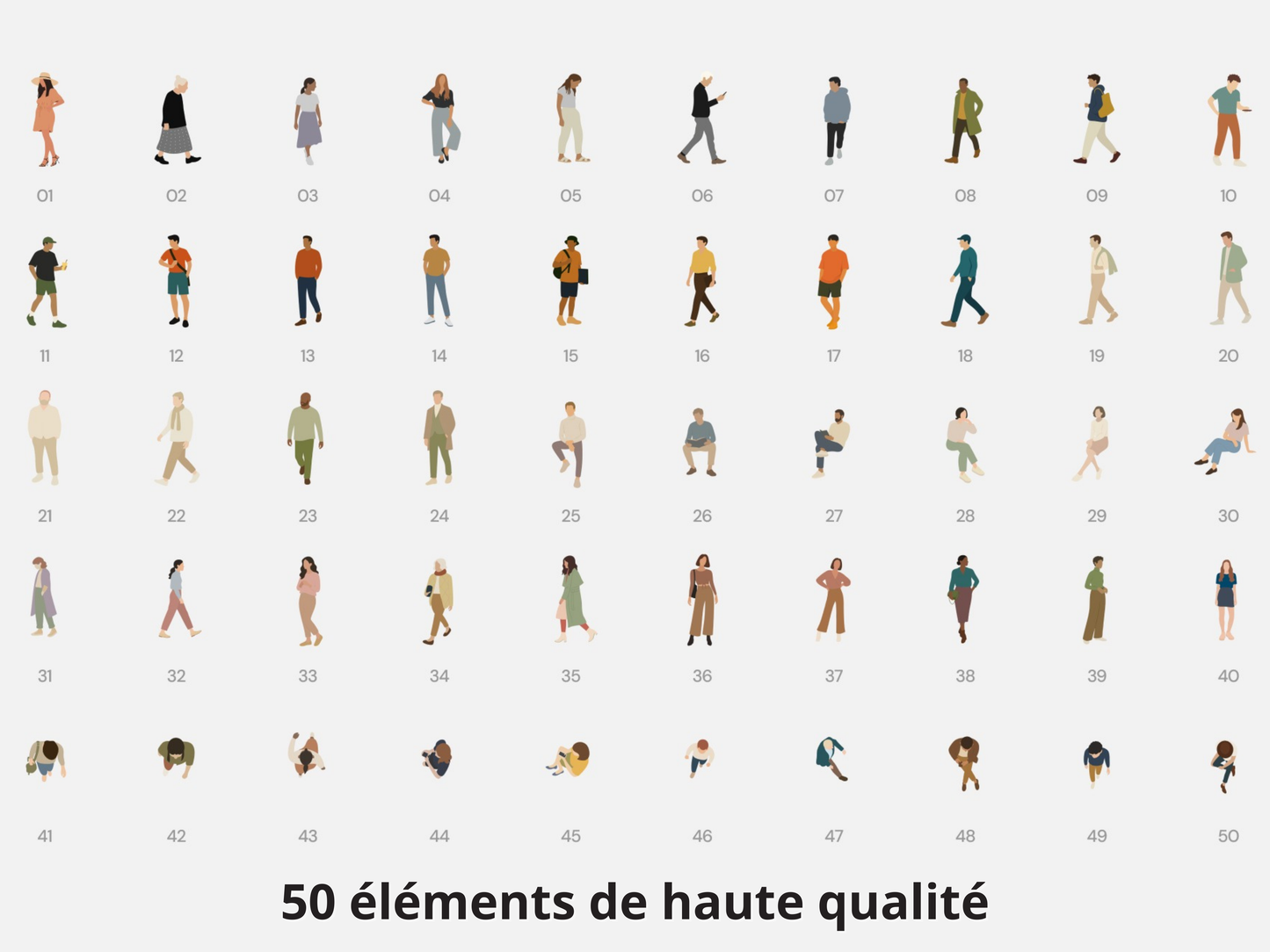 Pack complet - style collage (200 éléments)