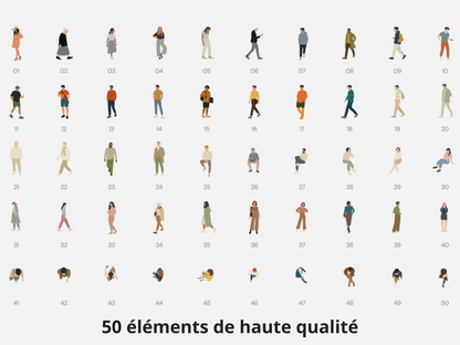 Pack complet - style collage (200 éléments)