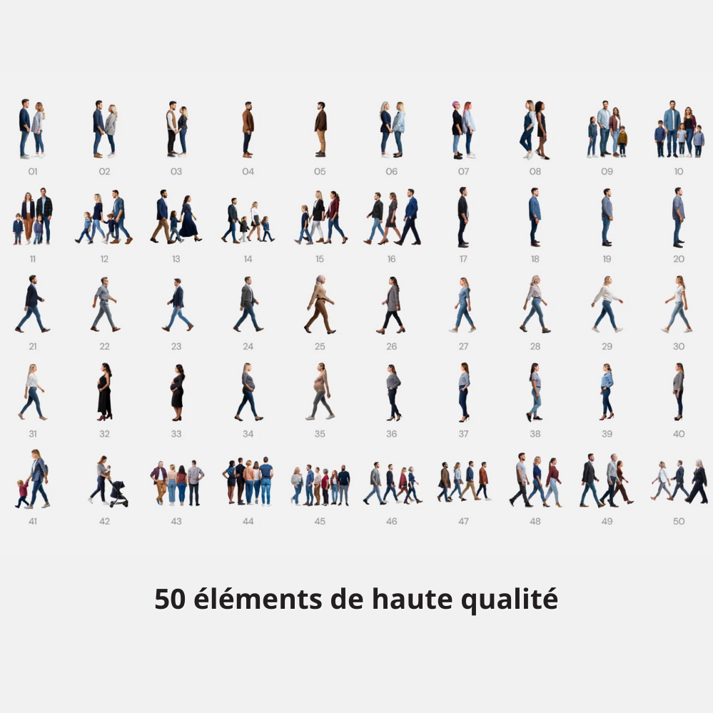 Pack de personnage réalistes