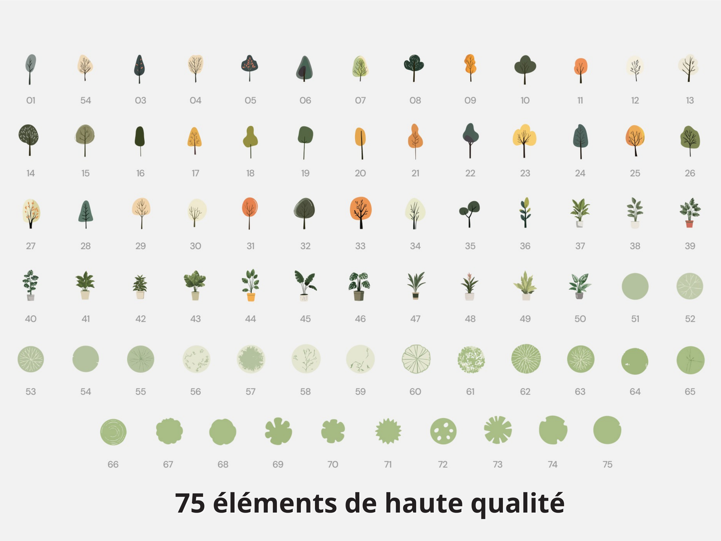 Pack complet - style collage (200 éléments)