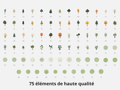 Pack complet - style collage (200 éléments)