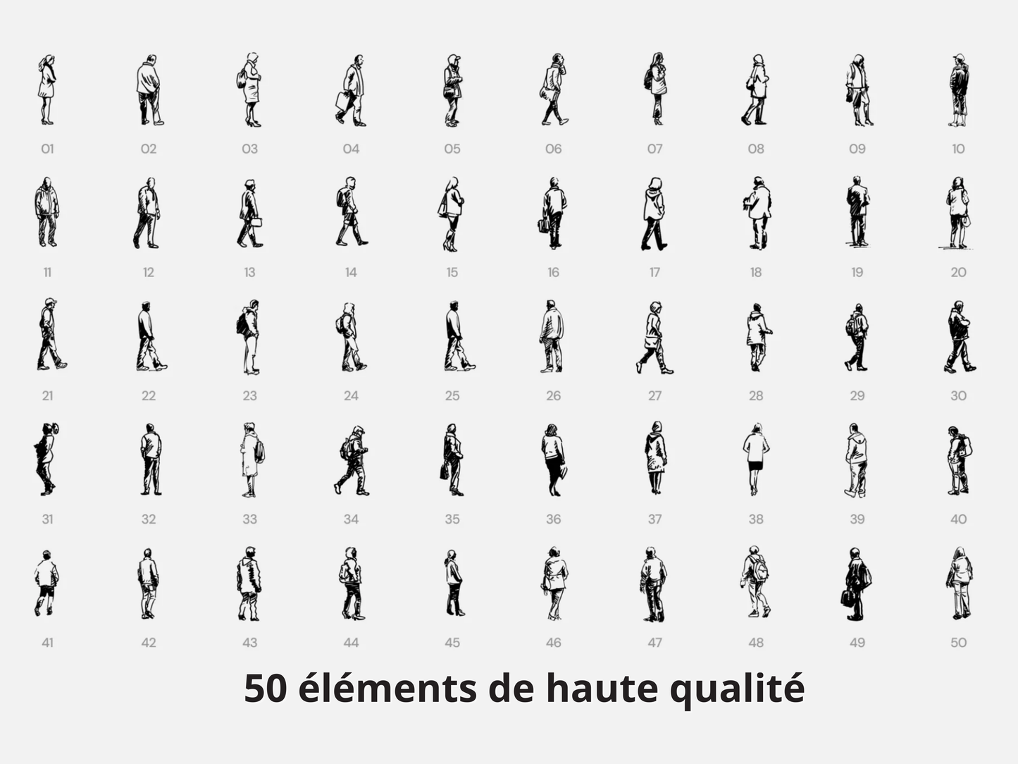 Pack complet - Style dessiné (190 éléments)
