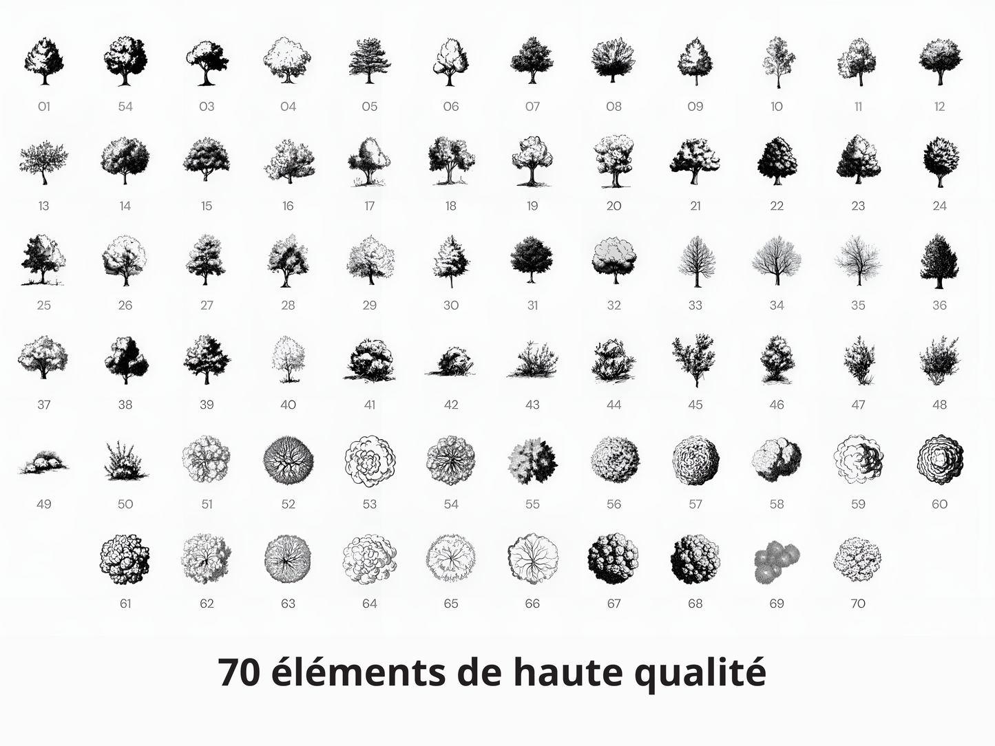 Pack complet - Style dessiné (190 éléments)