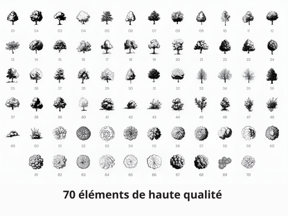Pack complet - Style dessiné (190 éléments)
