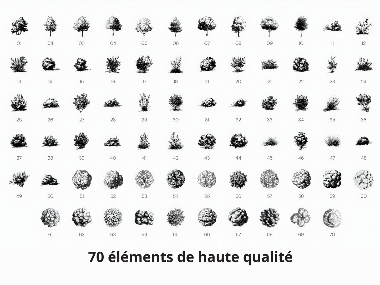 Pack complet - Style dessiné (190 éléments)