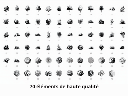 Pack complet - Style dessiné (190 éléments)